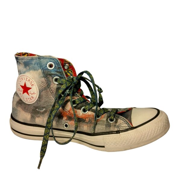 Converse All Star Shoes Superman High Top Men 5 Women 7 DC High Top Sneakers - Picture 3 of 16